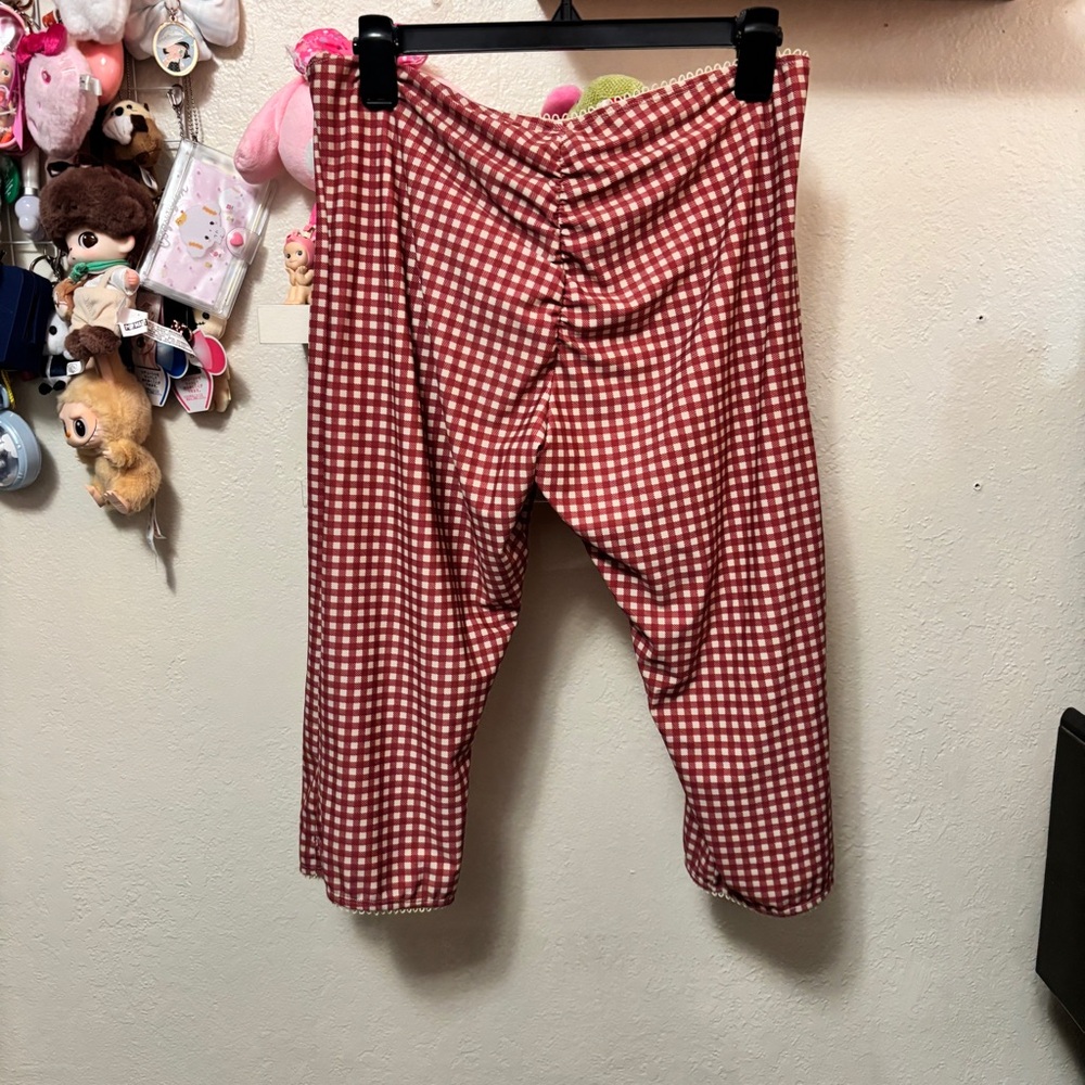 NWT Jaded London Freda Gingham Swim Capri Trousers Size 8 - Picture 6 of 8